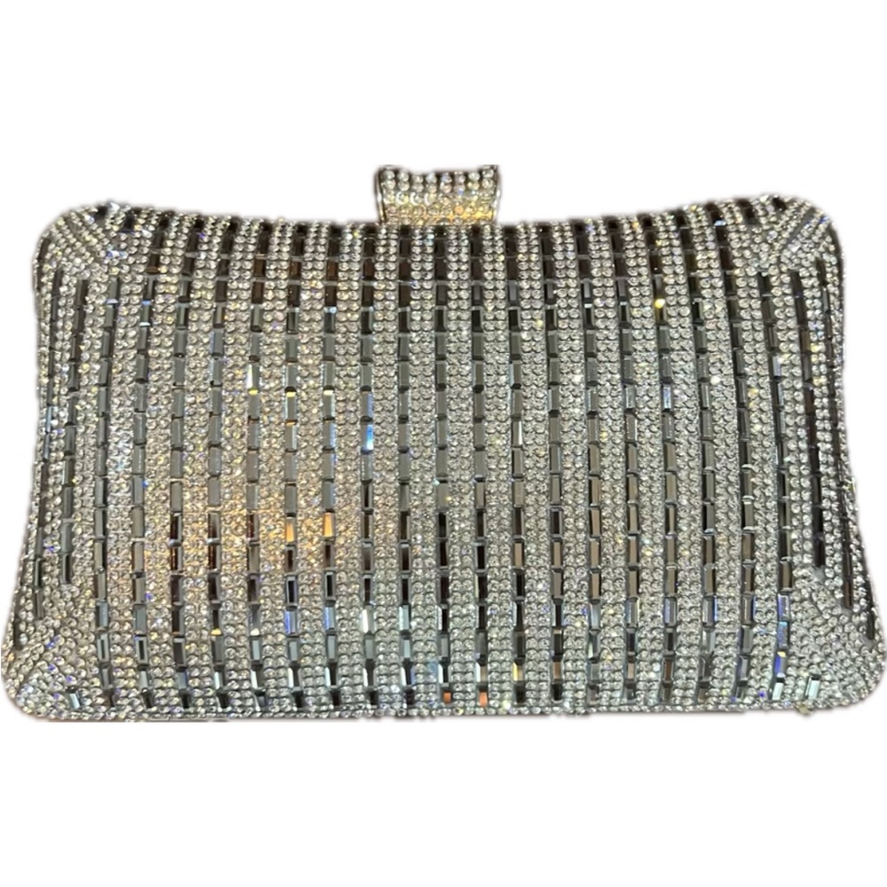 Elegant Silver Clutch Bag